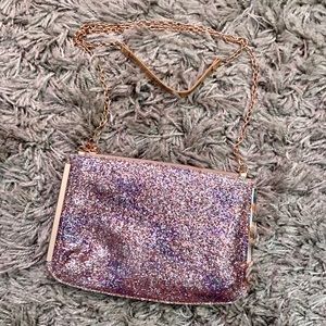 Steve Madden Rosè Gold Metallic Glitter Bag